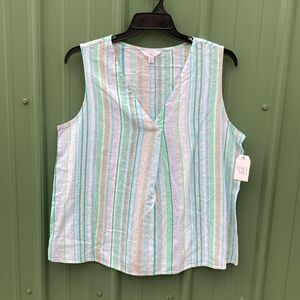 Women's Woven Lightweight Core Tank Top, Size L